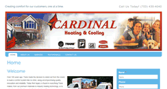 Desktop Screenshot of cardinalheatingandcoolingllc.com